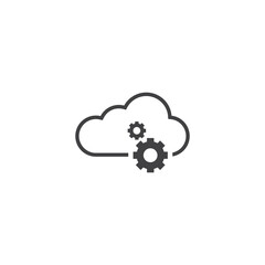 Cloud computing . EPS10 vector.	