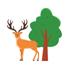 Obraz na płótnie Canvas deer illustration