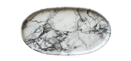 marble oval tray
