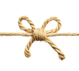 brown rope bow