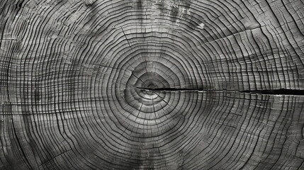 Old wood texture with natural pattern for background. Black and white .