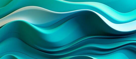 Fototapeta premium Serenity in Waves: Abstract Blue Flowing Texture