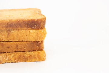cookies or biscuits, traditional dessert, nutrition snack, dessert or breakfast food isolated on white background