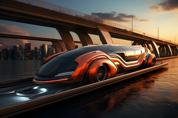 Metaverse World Transportation Futuristic Vehicles 