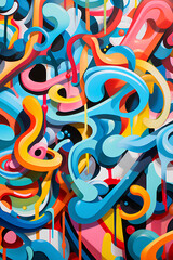 Colorful Chaos: Energetic Pop Art Abstractions