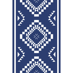 Obraz premium ethnic ornament. traditional fabric ethnic embroidery geometric textile fabric border design for rugs, clothing, sarong, scarf, wrap, embroidery, print, curtain, carpet, wallpaper, wrapping, Batik,