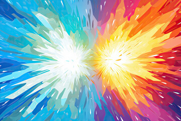 Comic book explosion background. Pop art style. Vector illustration - Powered by Adobe
