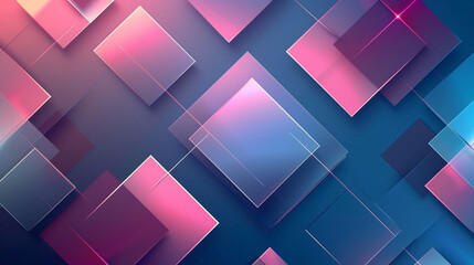 Fototapeta premium Blue & pink abstract shape background vector presentation design. PowerPoint and Business background.