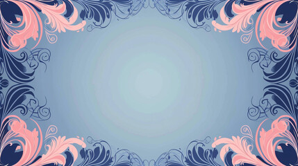 Blue & pink vintage background vector presentation design with copy space
