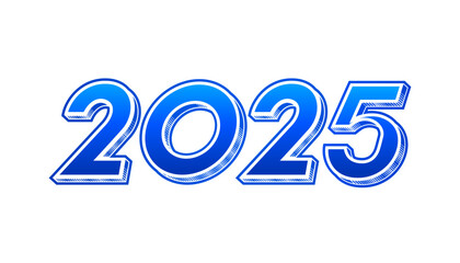 2025 text design on white background.