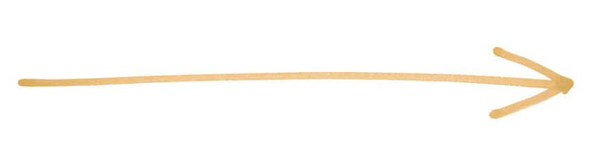 Light brown arrows isolated on transparent background.