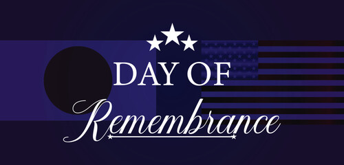 Day Of Remembrance Text illustration Design