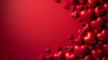 Valentine day background with hearts,mov