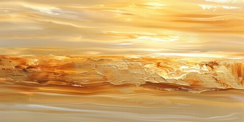 Close-up Dramatic hues of a golden sunset during the magical golden hour.