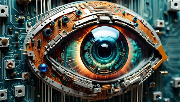 close up of an eye