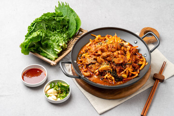 Stir-fried tripe, pork tripe, dakdoritang, dakdoritang, dakdoritang, stir-fried spicy pork, doenjang stew, kimchi stew, Korean food, traditional food, side dishes