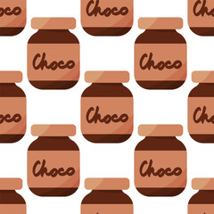 chocolate spread nutty brown sweet food pattern