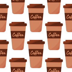 coffee cup cafe brown hot pattern textile