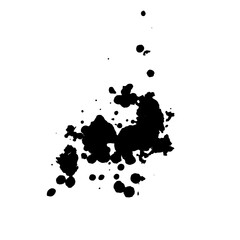 set of splashes, ink splash