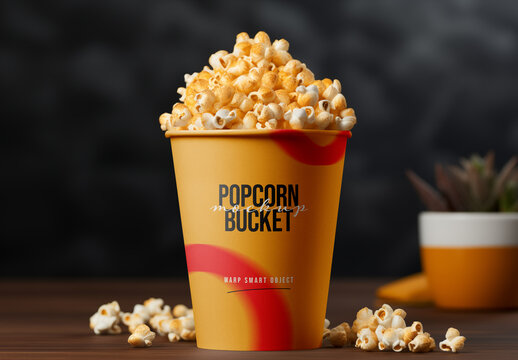 Popcorn Mockup Generated with AI