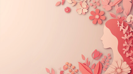 Women's Day : Silhouette of Femininity in Floral Paper Art