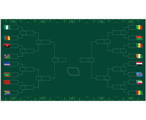 Path African Nations 2023 Flags Emblems Teams Countries African Football Symbol Logo Design Vector Illustration