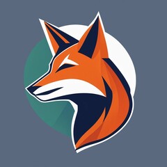 Obraz premium flat vector logo of animal 