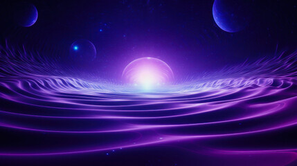 abstract waves in purple
