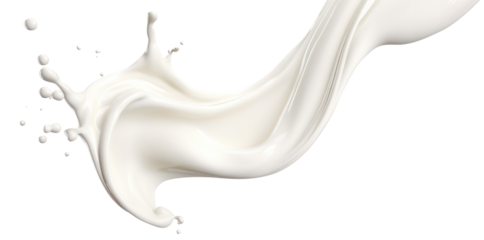 Splash of milk or cream, cut out