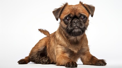 Dog, Brussels Griffon in sitting position