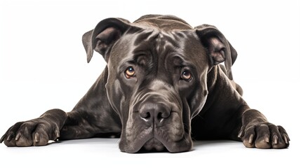 Dog, Cane Corso in sitting position