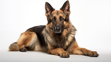 Dog, King Shepherd in sitting position