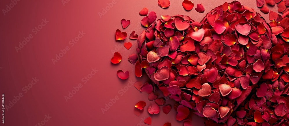 Poster valentine's day: a beautiful composition of color on background