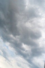 Blue Sky with White Clouds, Sunny Cloudy Sky Texture Background, Fluffy Clouds Pattern, Sunny Cumulus