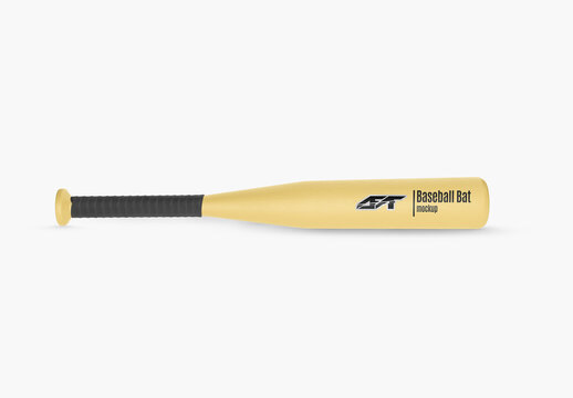Baseball Bat Wood Mockup