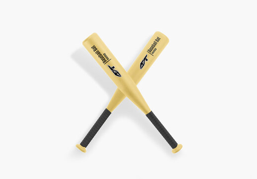 Baseball Bat Wood Mockup