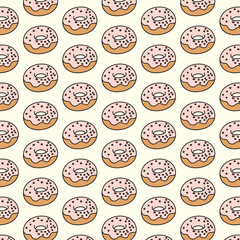 seamless pattern with donut