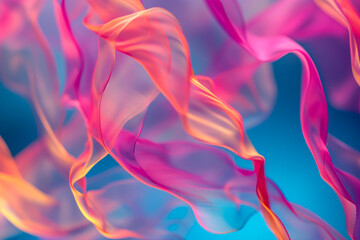 Obraz premium Airborne Elegance: Streamers Dance with Lively Grace