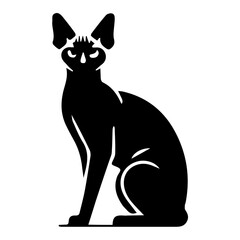 Charming House Cat Vector Icon - Perfect for Pet Lovers, Adorable Domestic Cat Illustration, Modern Feline Graphic, Cute Kitty Design, Elegant Home Cat Symbol for Websites & Digital Projects