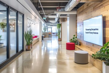 Obraz premium modern office room. 