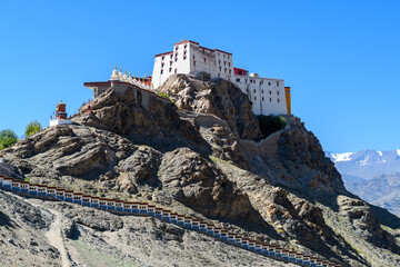 Fototapeta premium panoramic view of thiksey monastery in leh ladakh, india