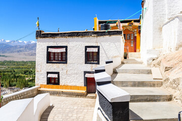 views of thikse monastery in leh ladakh, india