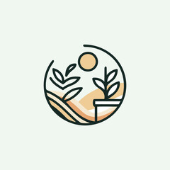 Leaf logo design  icon vector template