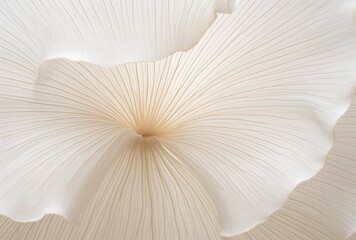 Macro Beauty of Mushroom Gills in Delicate Detail