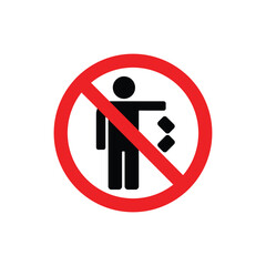 do not throw rubbish in this area, signs prohibit littering