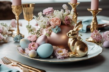Obraz na płótnie Canvas Golden Easter eggs