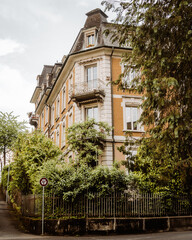 old swiss house in the city of Bern, Switzerland