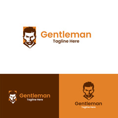 Gentleman modern logo vector illustration
