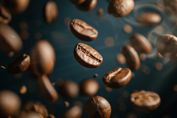 coffee beans in flight