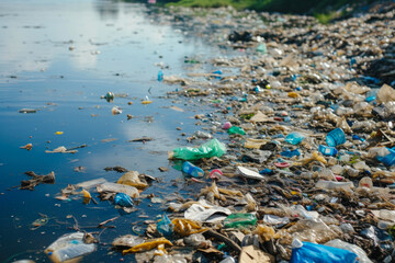 Environmental Emergency: Plastic Trash Tainting River Waters